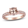 Thumbnail Image 1 of Natural Morganite & Diamond Engagement Ring 1/5 ct tw 14K Rose Gold