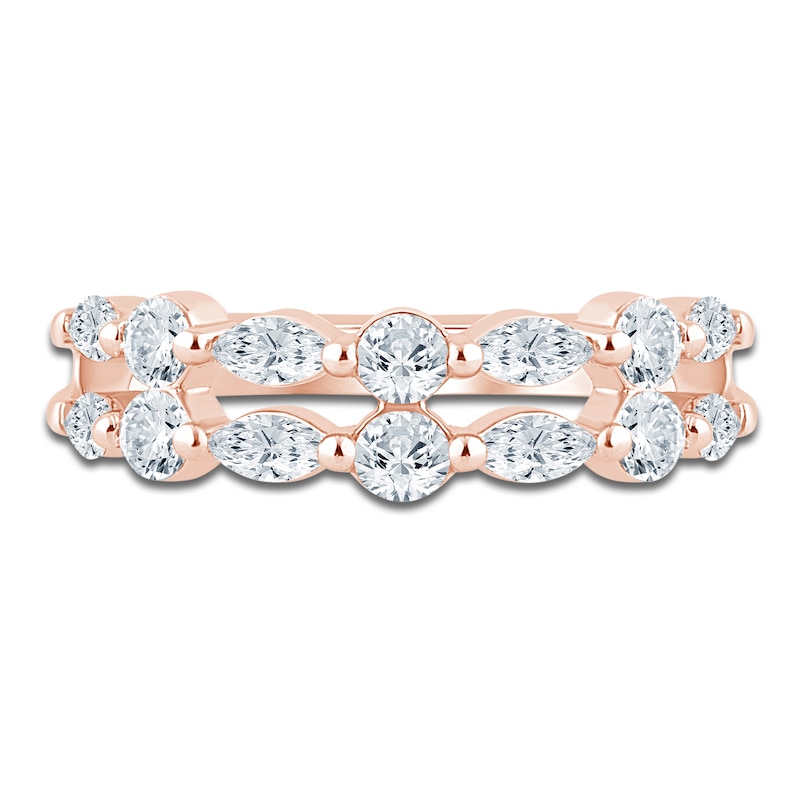 Main Image 3 of Pnina Tornai Round & Marquise-Cut Diamond Wedding Band 1 ct tw 14K Rose Gold