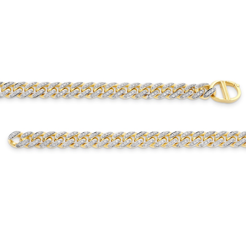 Alessi Domenico Diamond Bracelet 1-1/2 ct tw 18K Yellow Gold 9"