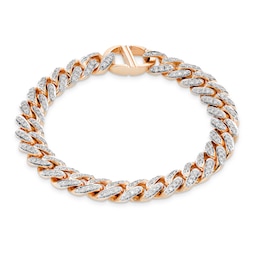 Alessi Domenico Diamond Bracelet 4-5/8 ct tw 18K Rose Gold 8.5&quot;