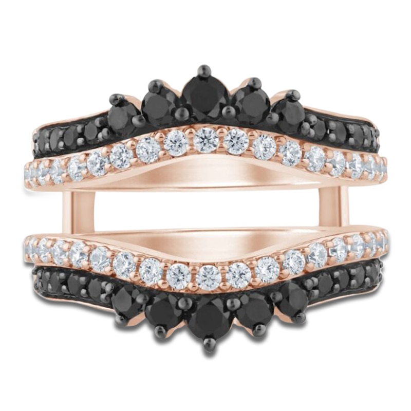 Main Image 3 of Pnina Tornai Black & White Diamond Enhancer Ring 1-1/2 ct tw 14K Rose Gold