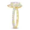 Thumbnail Image 2 of Pnina Tornai Lab-Created Diamond Pear-Shaped Halo Engagement Ring 2-1/2 ct tw 14K Yellow Gold