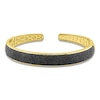 Thumbnail Image 0 of Men's Black Diamond Cuff Bangle Bracelet 2-3/4 ct tw 10K Yellow Gold