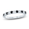 Thumbnail Image 0 of Black & White Diamond Anniversary Ring 1/2 ct tw 14K White Gold