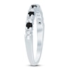 Thumbnail Image 1 of Black & White Diamond Anniversary Ring 1/2 ct tw 14K White Gold