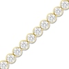 Thumbnail Image 2 of Men's Lab-Created Diamond Tennis Bracelet 2-1/4 ct tw 14K Yellow Gold 8&quot;