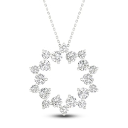 Brilliant Moments Diamond Wreath Necklace 1 ct tw 14K White Gold 18&quot;