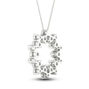 Thumbnail Image 2 of Brilliant Moments Diamond Wreath Necklace 1 ct tw 14K White Gold 18&quot;