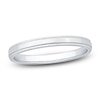 Thumbnail Image 1 of Polished Milgrain Wedding Band 2.5mm Platinum