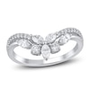 Thumbnail Image 0 of Certified Diamond Marquise & Round-Cut Contour Ring 5/8 ct tw 14K White Gold