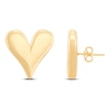 Thumbnail Image 3 of Italia D'Oro Puff Heart Stud Earrings 14K Yellow Gold