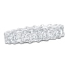 Thumbnail Image 1 of Certified Princess-Cut Diamond Eternity Band 3-3/8 - 4-1/3 ct tw Platinum