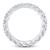 Thumbnail Image 2 of Certified Princess-Cut Diamond Eternity Band 3-3/8 - 4-1/3 ct tw Platinum