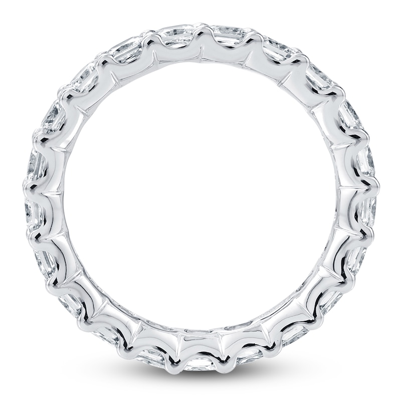 Main Image 2 of Certified Princess-Cut Diamond Eternity Band 3-3/8 - 4-1/3 ct tw Platinum