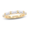 Thumbnail Image 0 of Certified Baguette-Cut Lab-Created Diamond Five-Stone Anniversary Ring 1 ct tw 14K Yellow Gold