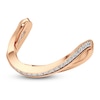 Thumbnail Image 1 of J'Lure Lab-Created Diamond Contour Wedding Band 1/6 ct tw 18K Rose Gold