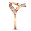 Thumbnail Image 3 of J'Lure Lab-Created Diamond Contour Wedding Band 1/6 ct tw 18K Rose Gold