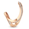 Thumbnail Image 4 of J'Lure Lab-Created Diamond Contour Wedding Band 1/6 ct tw 18K Rose Gold