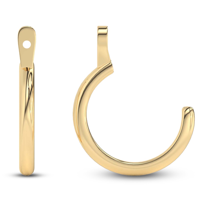 Main Image 1 of Earring Hoop Jackets 10K Yellow Gold (Jacket Only)