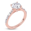 Thumbnail Image 2 of Round-Cut Lab-Created Diamond Engagement Ring 1-7/8 ct tw 14K Rose Gold