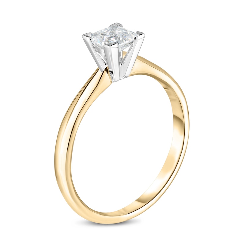 Main Image 2 of Diamond Solitaire Engagement Ring 1/5 ct tw Princess 14K Yellow Gold (I2/I)