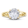 Thumbnail Image 3 of Diamond Solitaire Scroll Engagement Ring 2 ct tw Round 14K Yellow Gold (I2/I)