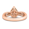 Thumbnail Image 3 of Diamond Engagement Ring 1/3 ct tw Round/Baguette 14K Rose Gold