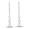 Thumbnail Image 1 of Diamond Dangle Earrings 1/2 ct tw Round 10K White Gold