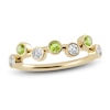 Thumbnail Image 1 of Juliette Maison Natural Peridot & Natural White Sapphire Ring 10K Yellow Gold