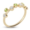 Thumbnail Image 2 of Juliette Maison Natural Peridot & Natural White Sapphire Ring 10K Yellow Gold