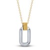 Thumbnail Image 3 of Shy Creation Diamond Necklace 1/6 ct tw Round 14K Two-Tone Gold 18&quot; SC55024422