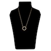 Thumbnail Image 2 of Diamond Circle Pendant Necklace 1/2 ct tw Round 14K Yellow Gold 18&quot;