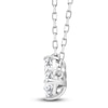 Thumbnail Image 2 of Diamond Pendant Necklace 1/2 ct tw Oval/Pear 14K White Gold 18&quot;