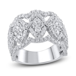 Diamond Ring 2 ct tw Round 14K White Gold