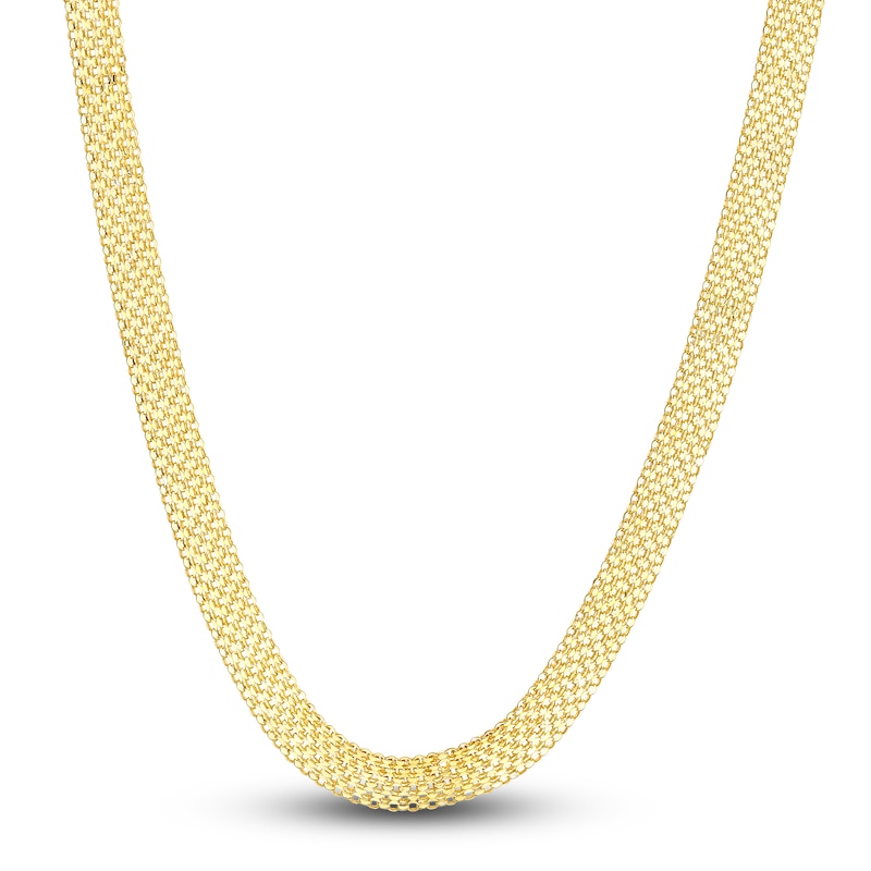 Main Image 1 of Multi-Row Bismark Chain Necklace 14K Yellow Gold 20&quot; 7.0mm