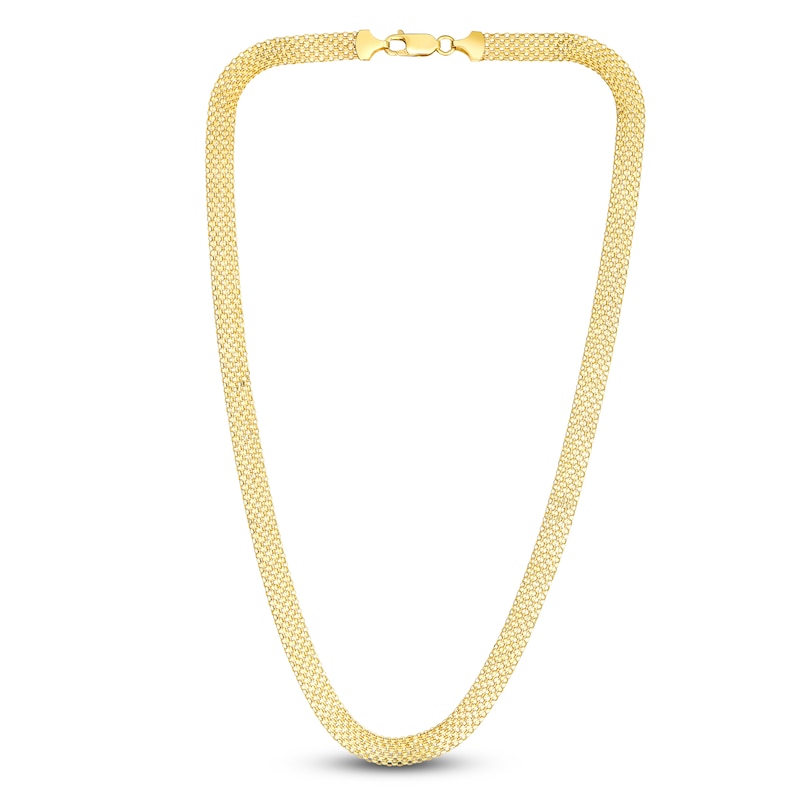 Main Image 2 of Multi-Row Bismark Chain Necklace 14K Yellow Gold 20&quot; 7.0mm