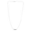 Thumbnail Image 2 of Diamond-Cut Beaded Chain Necklace 14K White Gold 20&quot; 1.1mm