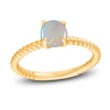 Thumbnail Image 0 of Kallati Round-Cut Natural Opal Ring 14K Yellow Gold