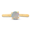 Thumbnail Image 2 of Kallati Round-Cut Natural Opal Ring 14K Yellow Gold