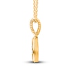 Thumbnail Image 2 of Kallati Diamond Necklace 1/4 ct tw Round 14K Yellow Gold 18&quot;