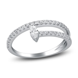 Diamond Ring 1/3 ct tw Round 14K White Gold