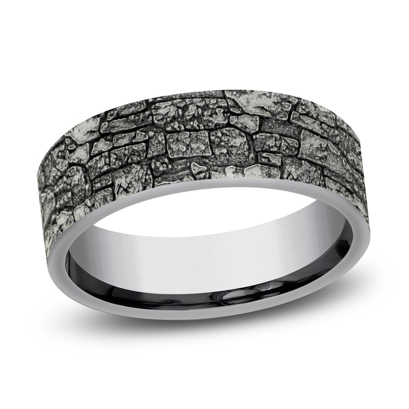 Main Image 1 of Men's Stonewall Wedding Band Tantalum 7.0mm