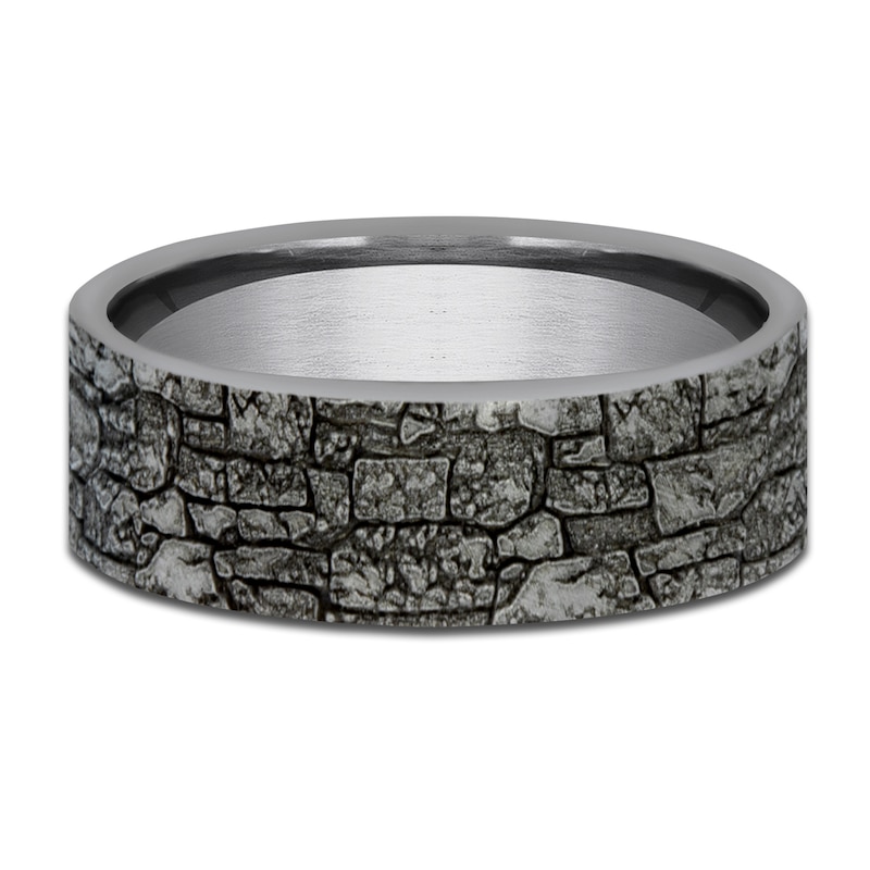 Main Image 3 of Men's Stonewall Wedding Band Tantalum 7.0mm