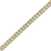 Thumbnail Image 2 of Semi-Solid Pave Curb Chain Bracelet 14K Yellow Gold 8.5&quot; 7.8mm