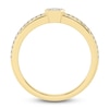 Thumbnail Image 2 of Diamond Engagement Ring 1/2 ct tw Round/Baguette 14K Yellow Gold