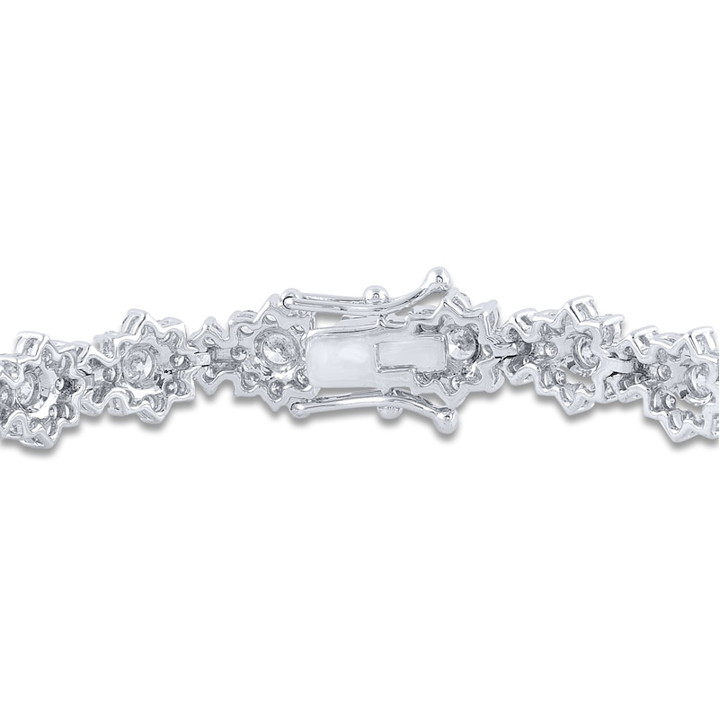 Diamond Tennis Bracelet 8 ct tw Round 14K White Gold 7.25"