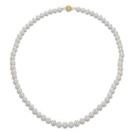 Freshwater Cultured Pearl Necklace 14K Yellow Gold 18&quot;