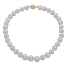 Freshwater Cultured Pearl Necklace 14K Yellow Gold 18&quot;