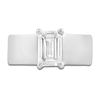 Thumbnail Image 2 of Emerald-Cut Lab-Created Diamond Ring 2 ct tw 14K White Gold