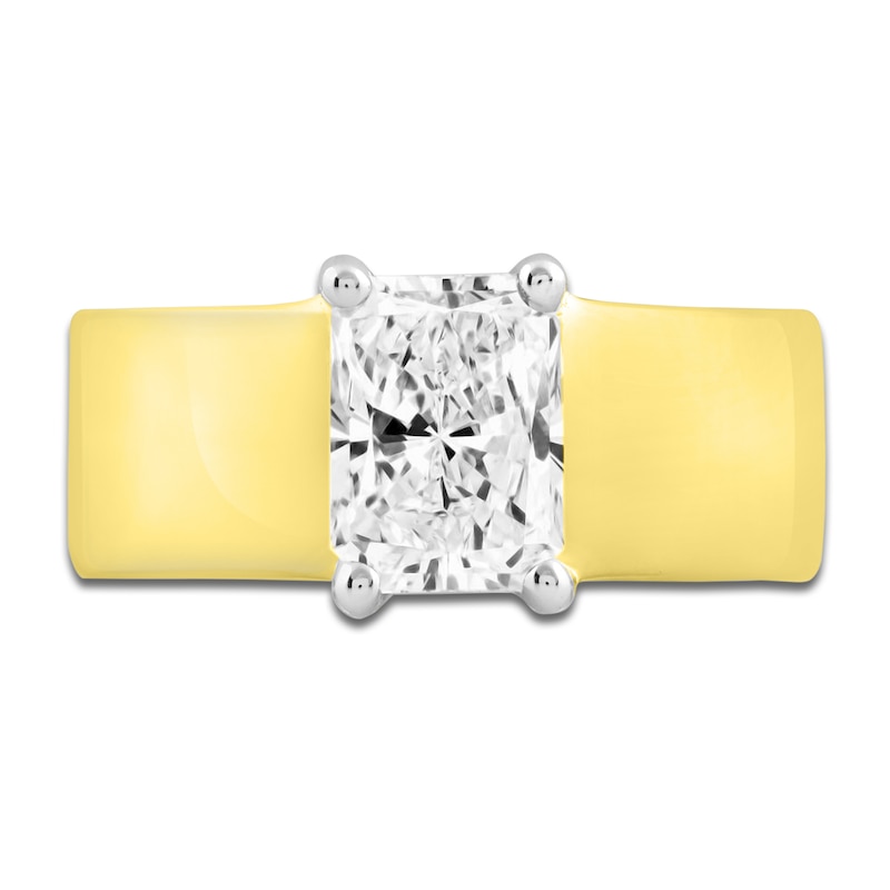 Radiant-Cut Lab-Created Diamond Ring 2 ct tw 14K Yellow Gold